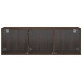 Mueble de pared puertas de vidrio marrón roble 102x37x35 cm