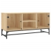 vidaXL Mueble de TV con puertas de vidrio roble Sonoma 102x37x50 cm