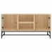 vidaXL Mueble de TV con puertas de vidrio roble Sonoma 102x37x50 cm