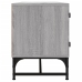 Mueble de TV con puertas de vidrio gris Sonoma 102x37x50 cm