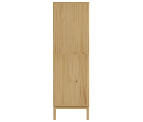 Armario FLORO madera maciza de pino marrón cera 77x53x171 cm