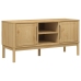 Mueble de TV FLORO madera maciza pino marrón cera 114x43x55 cm