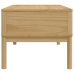 Mesa de centro FLORO madera de pino marrón cera 99x55,5x45 cm