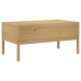 Mesa de centro FLORO madera de pino marrón cera 99x55,5x45 cm