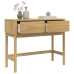 Mesa consola FLORO madera maciza de pino marrón 89,5x36,5x73 cm