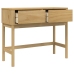 Mesa consola FLORO madera maciza de pino marrón 89,5x36,5x73 cm