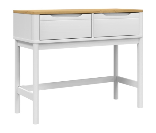 Mesa consola FLORO madera maciza de pino blanco 89,5x36,5x73 cm