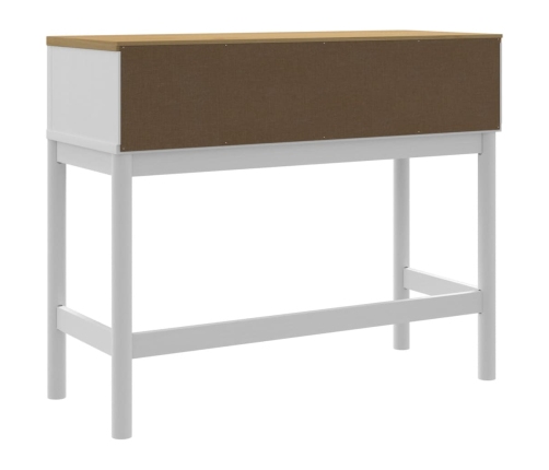 Mesa consola FLORO madera maciza de pino blanco 89,5x36,5x73 cm