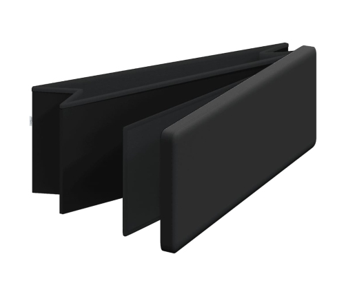 Banco de almacenaje plegable de PVC negro