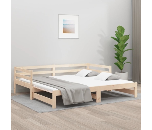 Sofá cama nido madera maciza de pino 90x190 cm