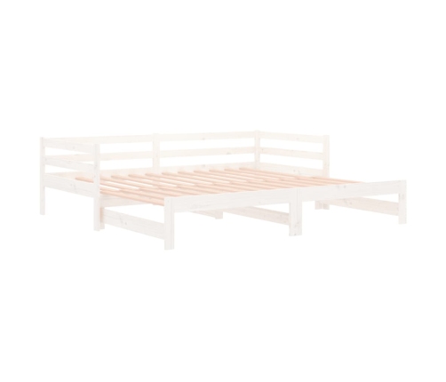 Sofá cama nido madera maciza de pino blanco 80x200 cm