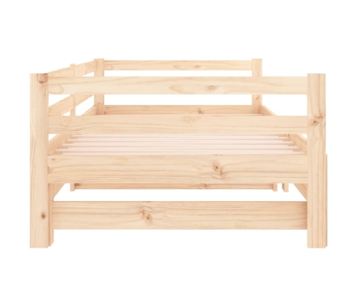 vidaXL Sofá cama nido madera maciza de pino 90x200 cm