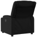 Sillón reclinable eléctrico de cuero sintético negro