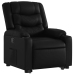 Sillón reclinable elevable cuero artificial negro