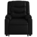 Sillón reclinable elevable cuero artificial negro