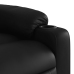 Sillón reclinable de masaje de pie cuero artificial negro