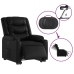 Sillón reclinable y elevable eléctrico cuero sintético negro