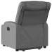 Sillón reclinable elevable eléctrico de cuero sintético gris