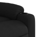 Sillón reclinable eléctrico de tela negro