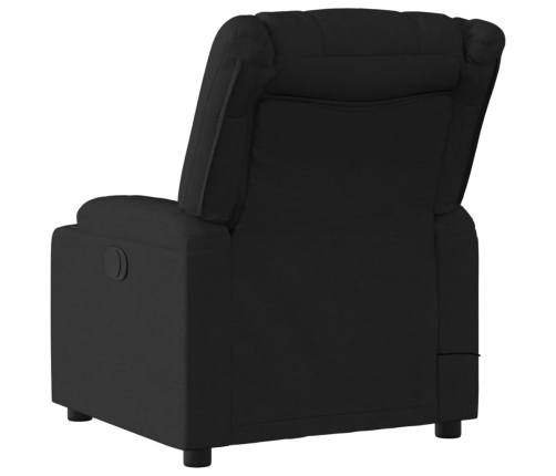 Sillón reclinable de masaje eléctrico tela negro