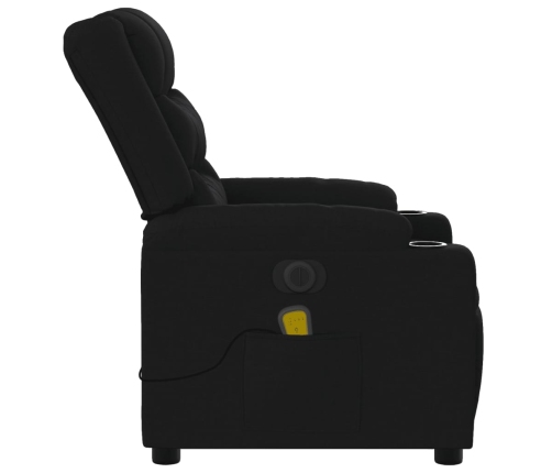 Sillón reclinable de masaje eléctrico tela negro