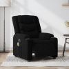 Sillón reclinable de masaje eléctrico tela negro