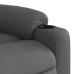 Sillón reclinable elevable de tela gris oscuro