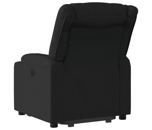 Sillón reclinable elevable tela negro