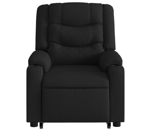 Sillón reclinable elevable tela negro