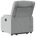 Sillón de masaje eléctrico reclinable elevable tela gris claro