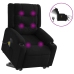 Sillón de masaje eléctrico reclinable elevable tela negro