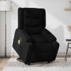 Sillón de masaje eléctrico reclinable elevable tela negro