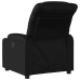 Sillón reclinable eléctrico de cuero sintético negro