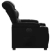 Sillón reclinable eléctrico de cuero sintético negro