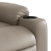 Sillón reclinable elevable cuero artificial color capuchino