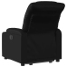 Sillón reclinable elevable eléctrico de cuero sintético negro