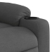 Sillón reclinable eléctrico de tela gris oscuro