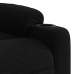 Sillón reclinable eléctrico de tela negro