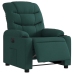 Sillón reclinable eléctrico tela verde oscuro