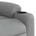 Sillón reclinable de masaje eléctrico tela gris claro