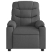 Sillón reclinable de masaje eléctrico tela gris oscuro