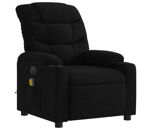 Sillón reclinable de masaje eléctrico tela negro