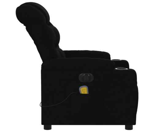 Sillón reclinable de masaje eléctrico tela negro