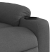 Sillón reclinable elevable de tela gris oscuro