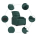 Sillón reclinable elevable tela verde oscuro