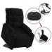 Sillón eléctrico reclinable elevable de tela negro