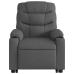 Sillón de masaje eléctrico reclinable elevable tela gris oscuro