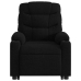 Sillón de masaje eléctrico reclinable elevable tela negro