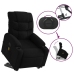 Sillón de masaje eléctrico reclinable elevable tela negro