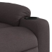 Sillón masaje eléctrico reclinable elevable tela marrón oscuro